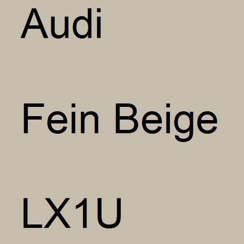 Audi, Fein Beige, LX1U.